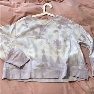 Cropped Tie-Dye Sweatshirt